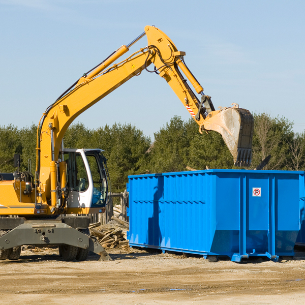 what happens if the residential dumpster is damaged or stolen during rental in Sandyville